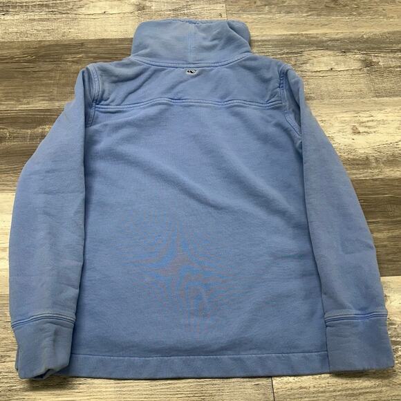 Vineyard Vines Marthas Vineyard Blue Womens XS Funnel Neck Pullover Sweatshirt - Picture 3 of 9